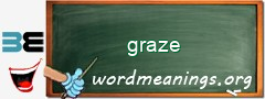 WordMeaning blackboard for graze